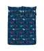 Eat Sleep Game Repeat Reversible Duvet Set Black White Red Blue Floso-2
