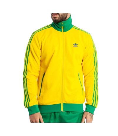 Veste zippée jaune/verte homme adidas hk7410 - xxl