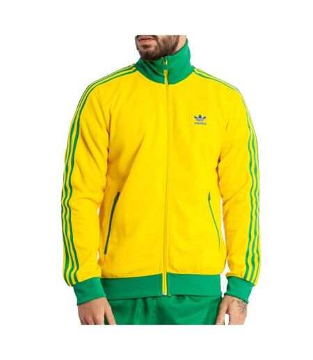 Veste zippée jaune/verte homme adidas hk7410 - xxl