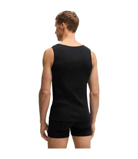Pack Of 3  Mens Scoop Neck Regular Tank Top  Black Boss
