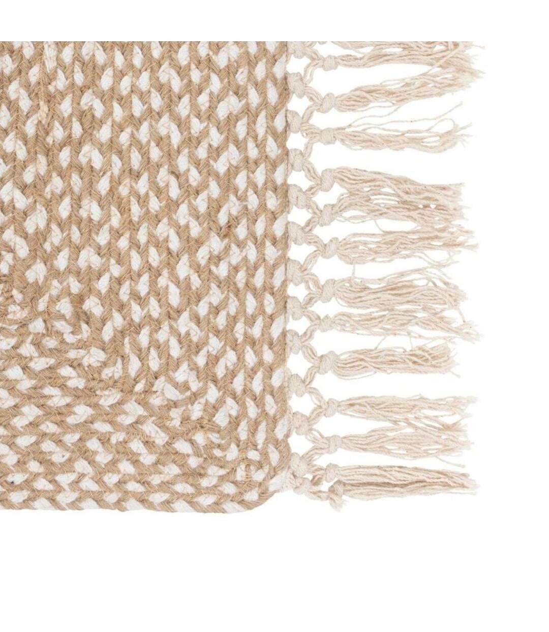 Tapis de Couloir Floral 80x200cm Beige-2