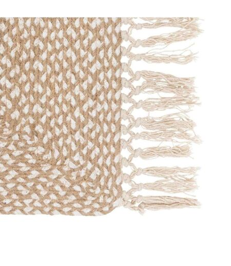 Tapis de Couloir Floral 80x200cm Beige
