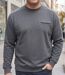 CHALLENGER BULGARE1 — Sweat col rond gris : style décontracté et finitions soignées-1