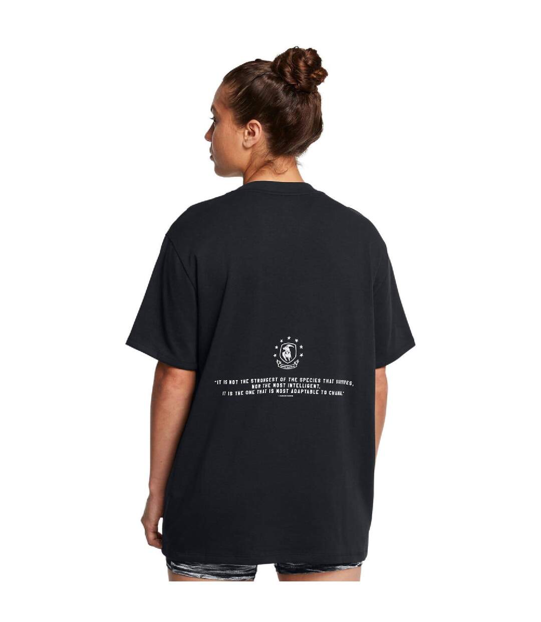 T-shirt Project Rock Femme Noir Under Armour-2