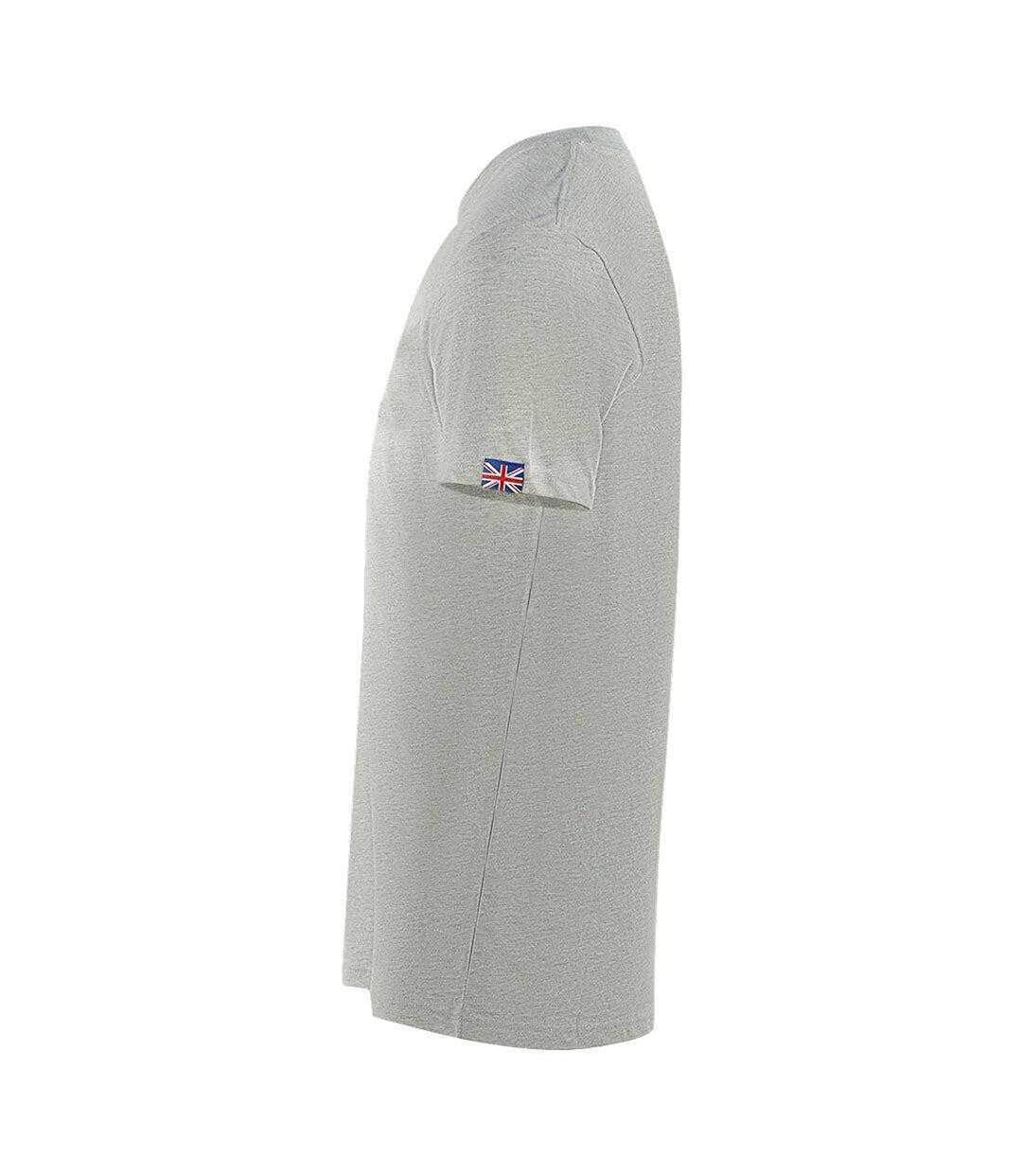 T-shirt Motif Brodé London Homme Gris Aquascutum-3