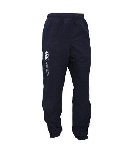 Mens Cuffed Ankle Jogging Bottoms Navy White Canterbury