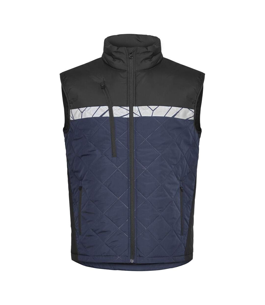 Mens 7700 Progression Gilet Navy Black Projob-1
