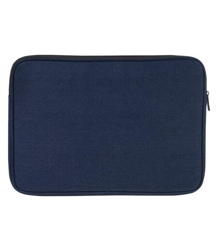 Joey canvas recycled 2l laptop sleeve one size navy Unbranded