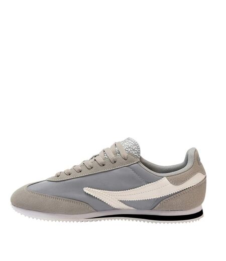 Unisex Adult Retro Nylon Trainers Grey Donnay