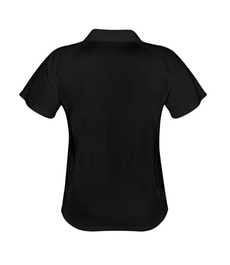 Spiro Womens/Ladies Sports Team Spirit Performance Polo Shirt (Black/Red) - UTRW1469
