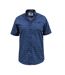 D555 Mens Tristain Floral Short Sleeve Shirt (Navy) - UTDC428