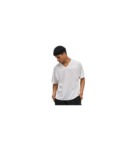 Unisex Adult Nino V Neck T-shirt White SOLS