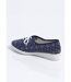 Derbies lacées compensées textile brodé-2
