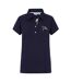 Polo Motif/style Logo Brodé Femme Lilas Foncé Lazy Jacks-1