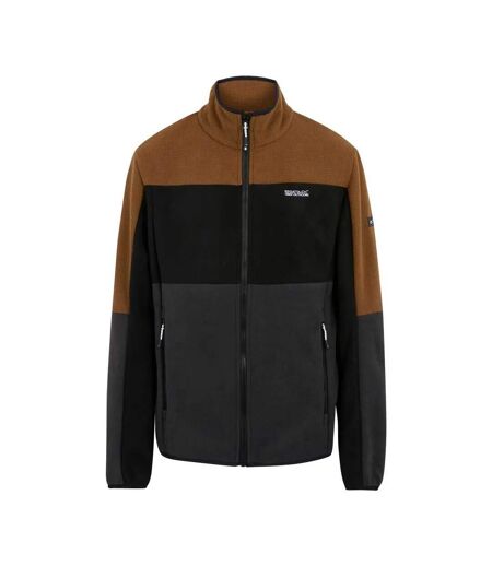 Haut Polaire Ormont Homme Marron Noir Cendre Regatta