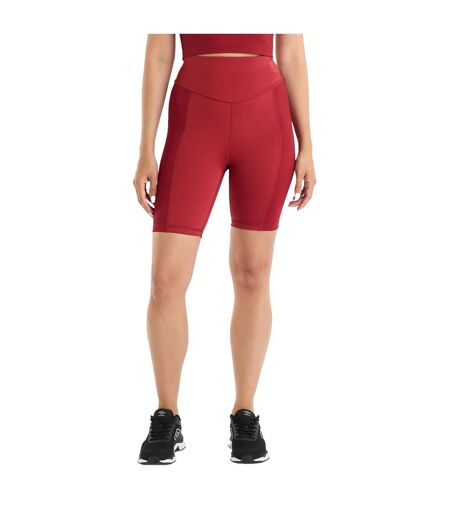 Womens/ladies pro training cycling shorts sundried tomato Umbro