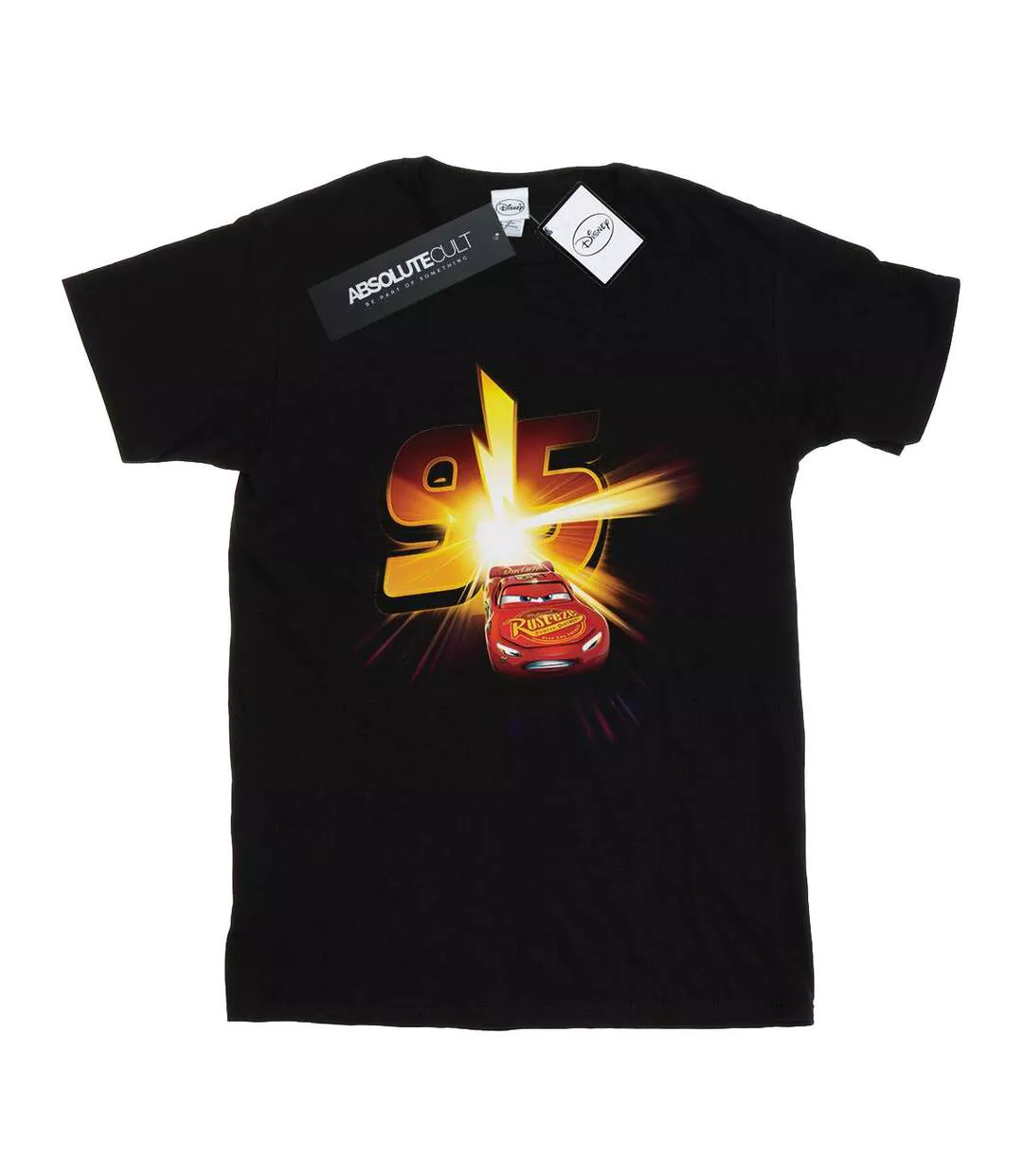 Disney - T-shirt CARS LIGHTNING MCQUEEN BURST - Femme (Noir) - UTBI16111-1