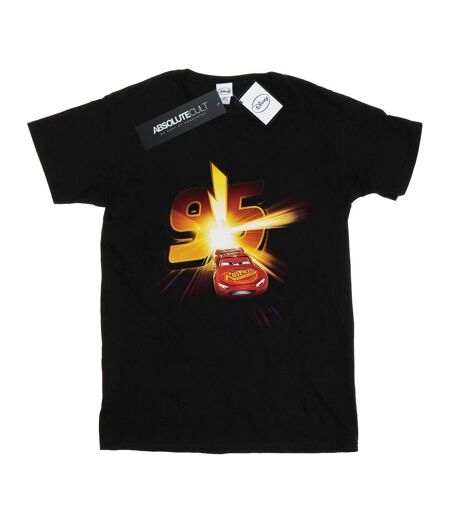 Disney - T-shirt CARS LIGHTNING MCQUEEN BURST - Femme (Noir) - UTBI16111