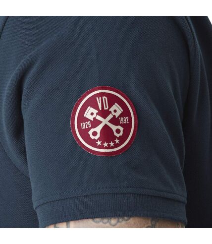 Polo homme avec logo et badges en coton Calif Vondutch