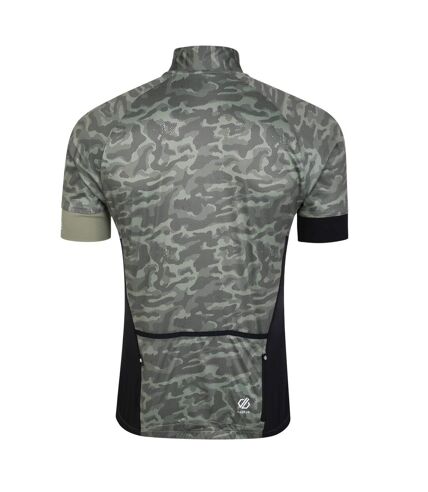 Dare 2B Mens Stay the Course III Cycling Jersey (Oil Green) - UTRG8696