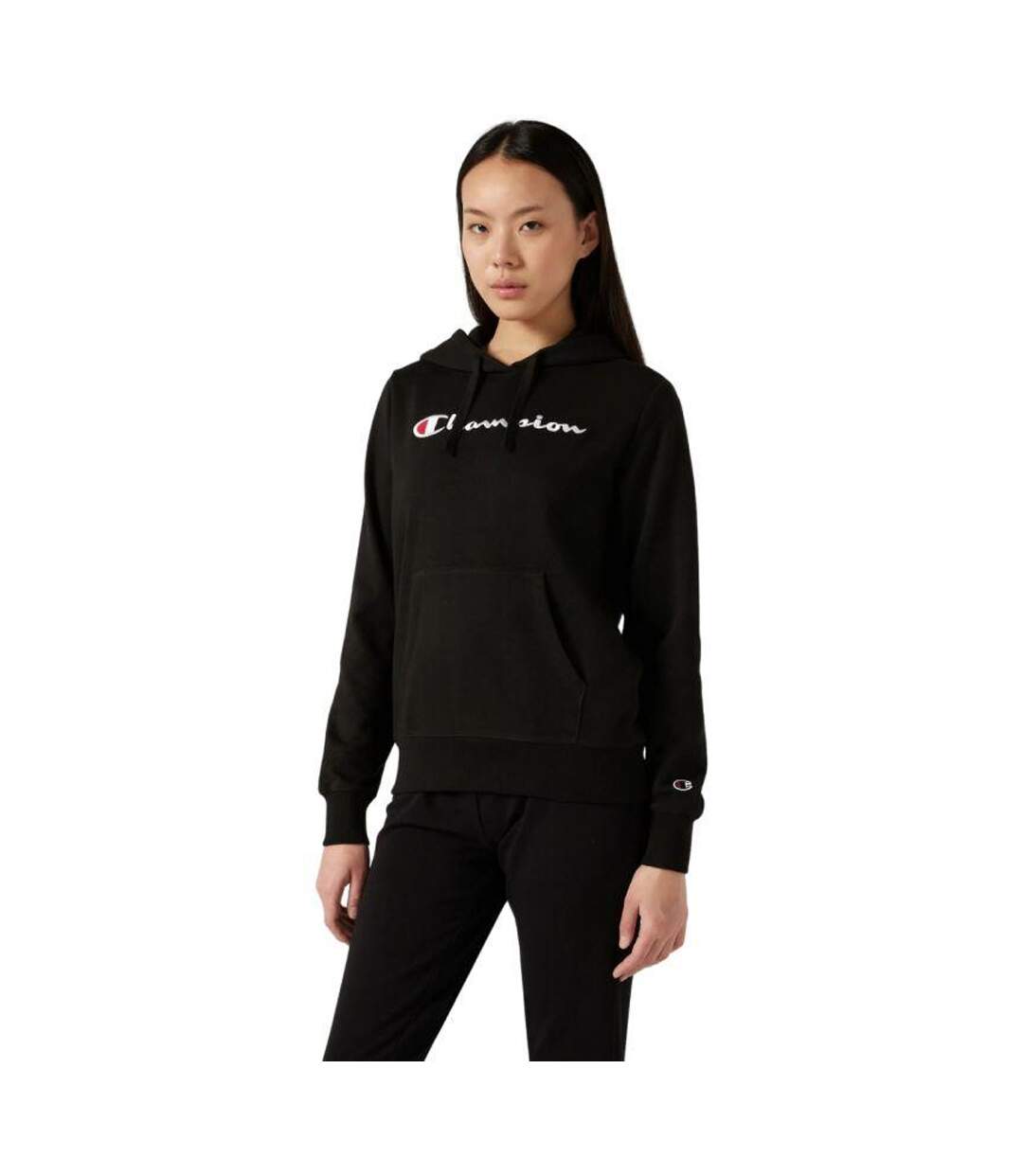 Sweat À Capuche Femme Noir Champion-4