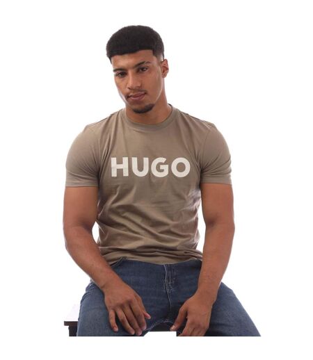 T-shirt Dulivio Homme Marron Hugo