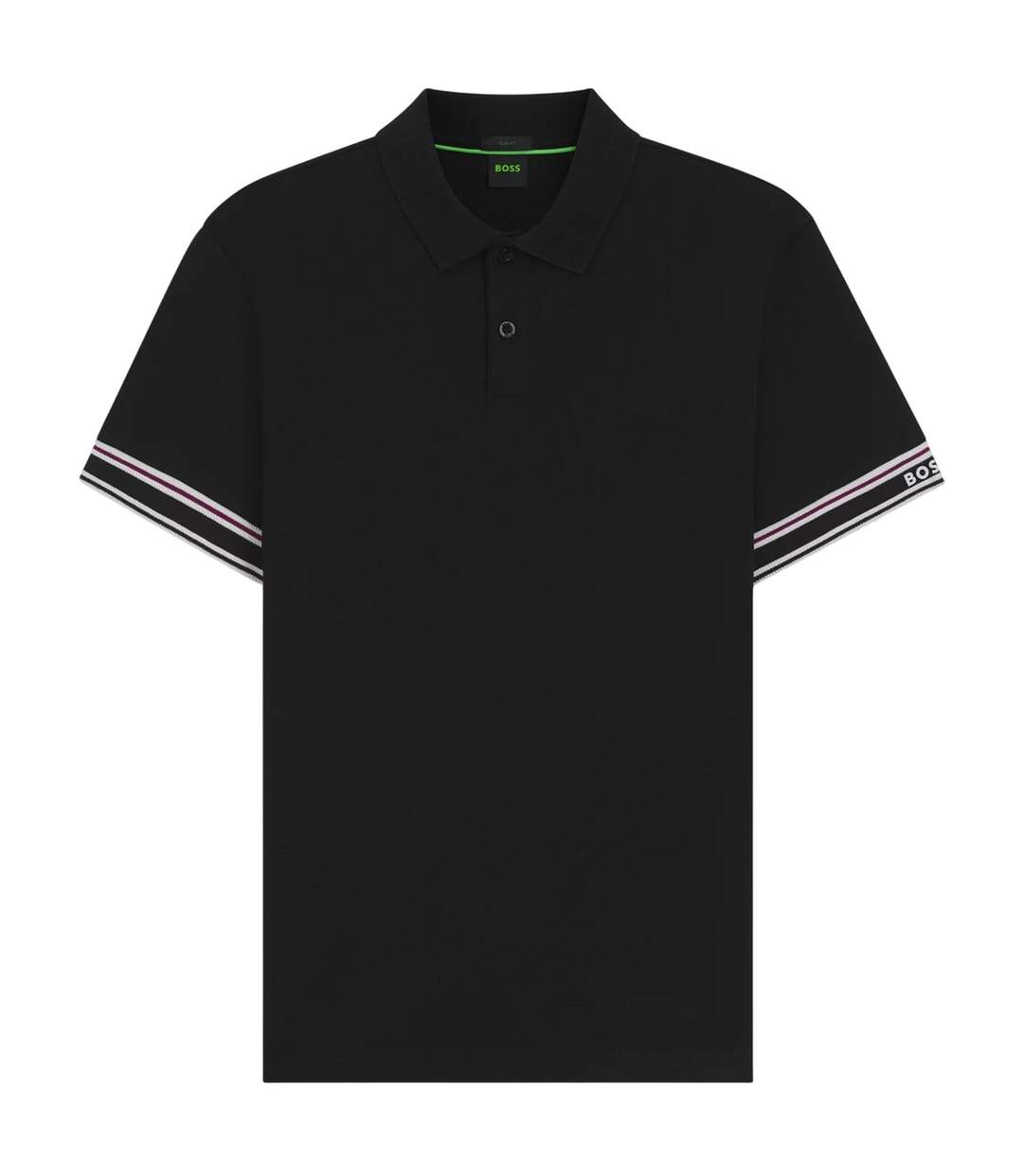 Polo Motif/style Lisse Zone Homme Noir Boss-2