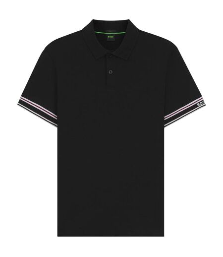 Polo Motif/style Lisse Zone Homme Noir Boss