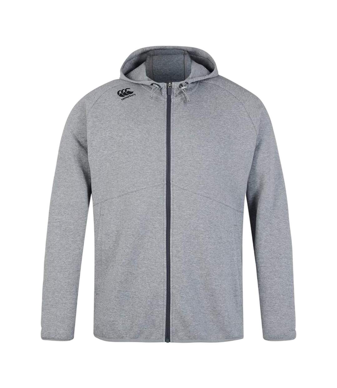Veste À Capuche Manches Raglan Entraînement Tempo Homme Gris Chiné Canterbury-2