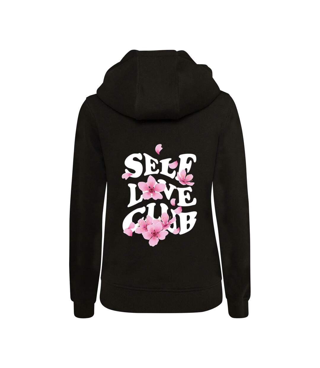 Sweat À Capuche Self Love Club Femme Noir Miss Tee-2