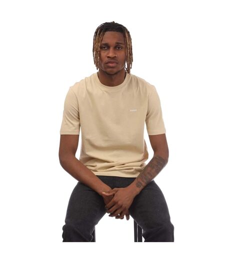 T-shirt Style Logo Dero222 Homme Beige Hugo