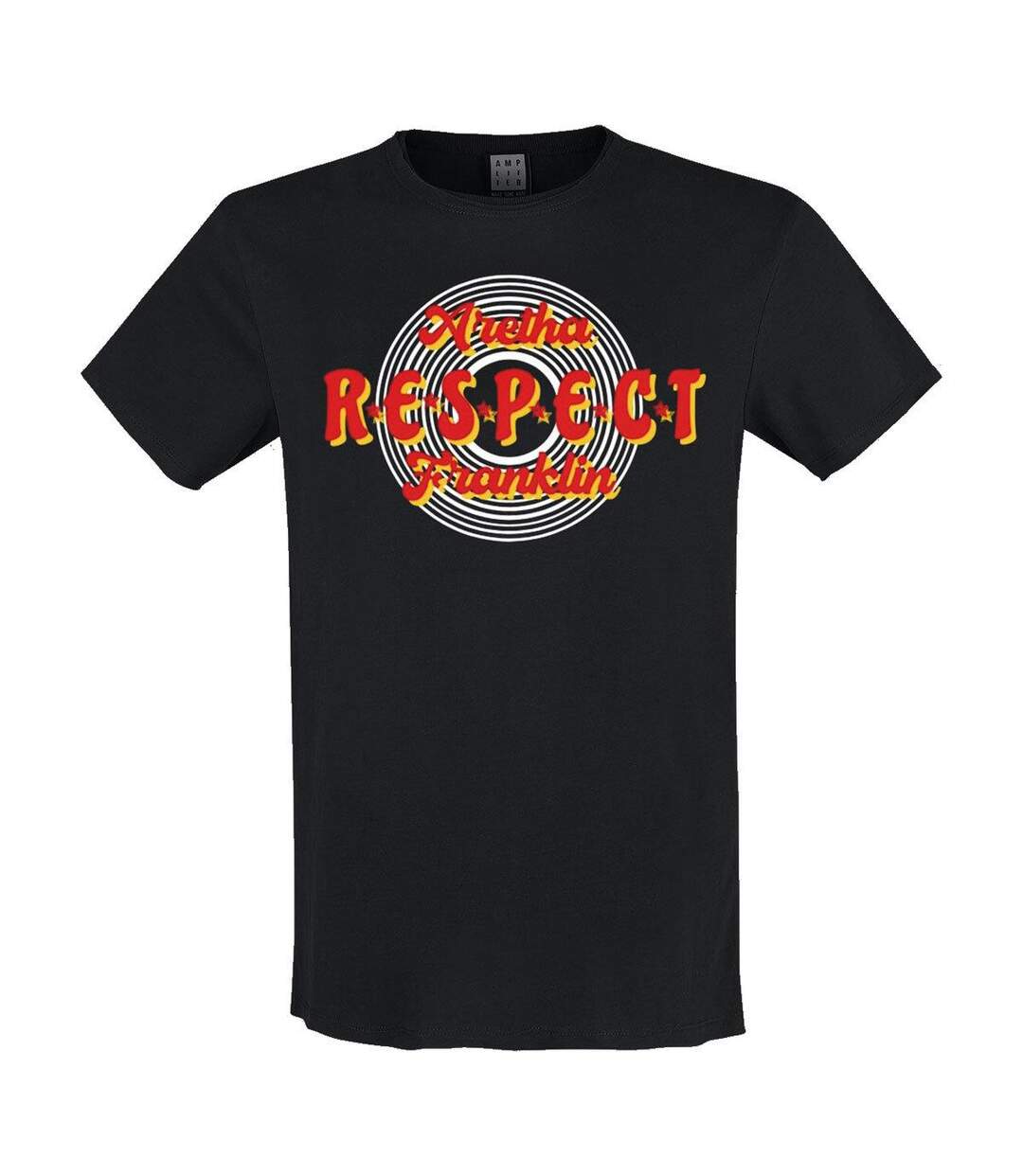 T-shirt respect adulte noir Amplified-1