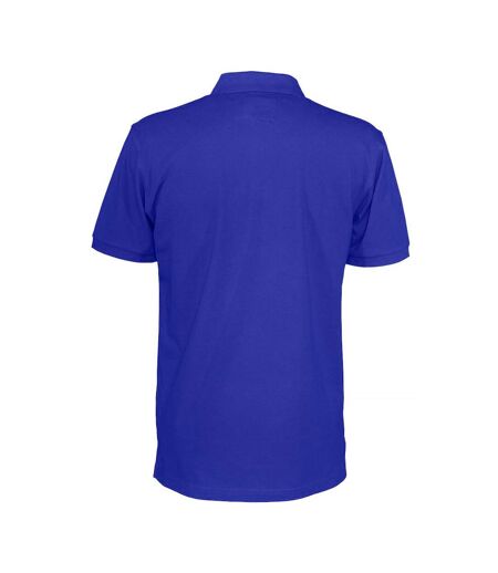 Mens Pique Polo Shirt Royal Blue Clique