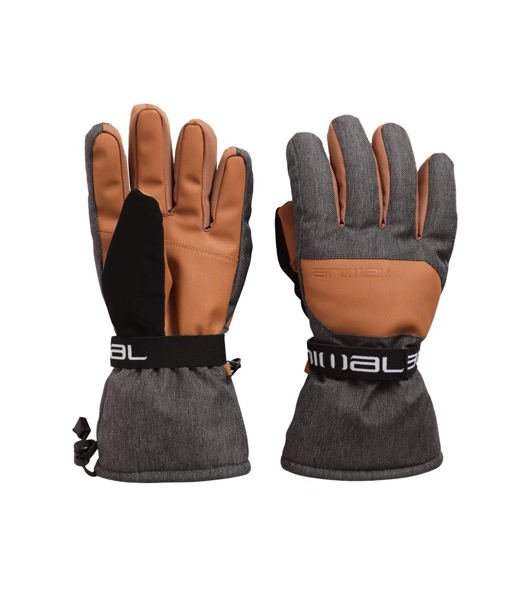 Gants de ski apres homme brun clair Animal