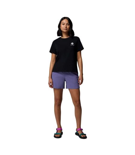 T-shirt Motif/style Logo Femme Noir Columbia