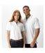 Polo À Manches Courtes  St. Mellion Pour Femme Blanc Bleu Marine Kustom Kit-4
