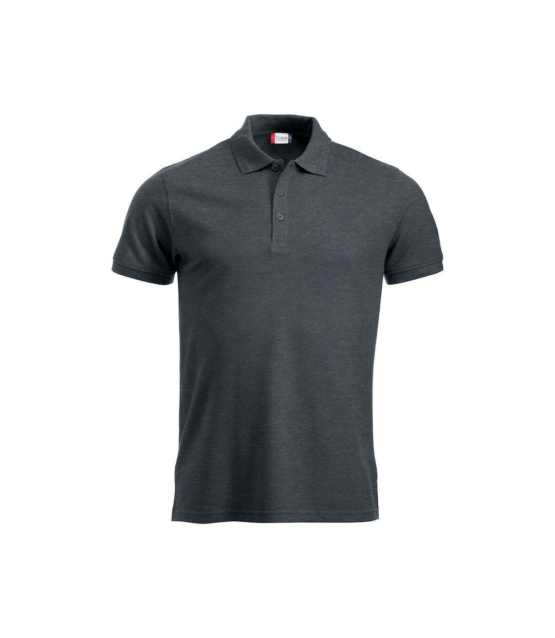 Polo manhattan homme anthracite chiné Clique Clique