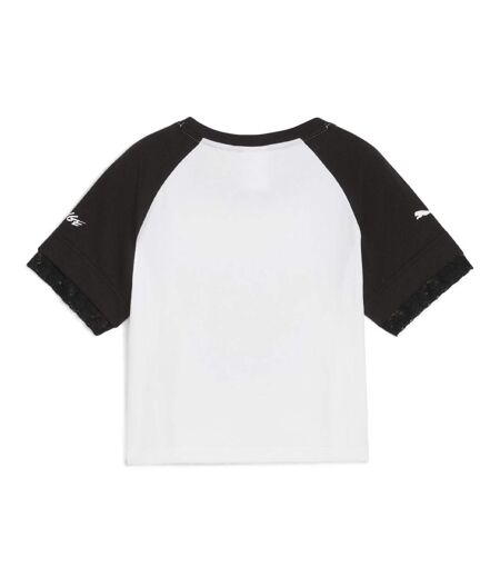 T-Shirt blanc/noir femme puma rocky