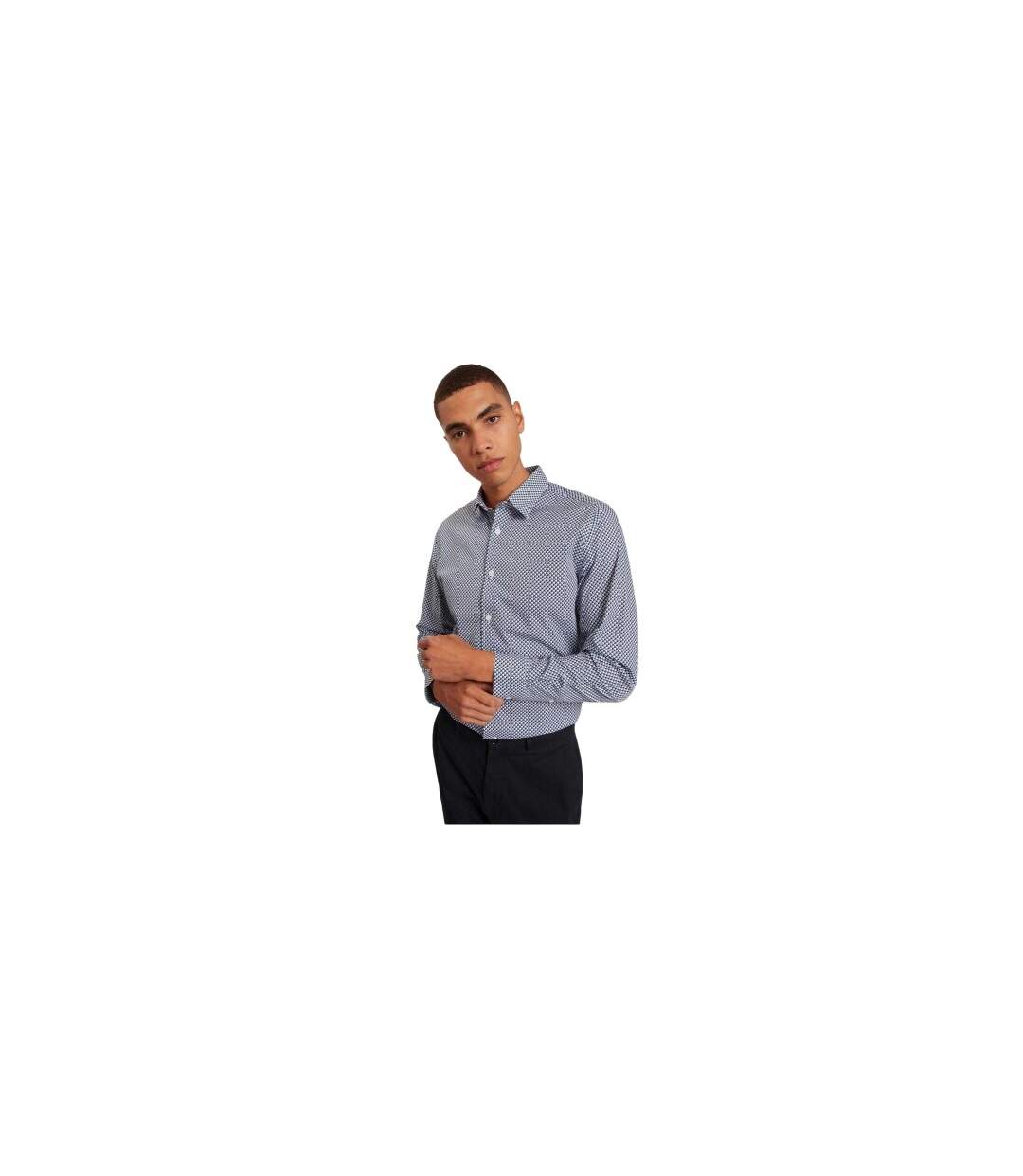 Chemise Motif/style Géométrique Homme Bleu Marine Ted Baker-1