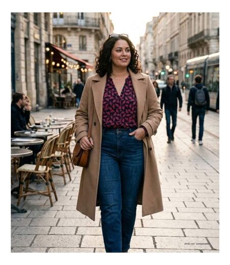 Chemisier en Viscose MAYFLOWER N3203 : Confort Fluide et Look Chic Assuré
