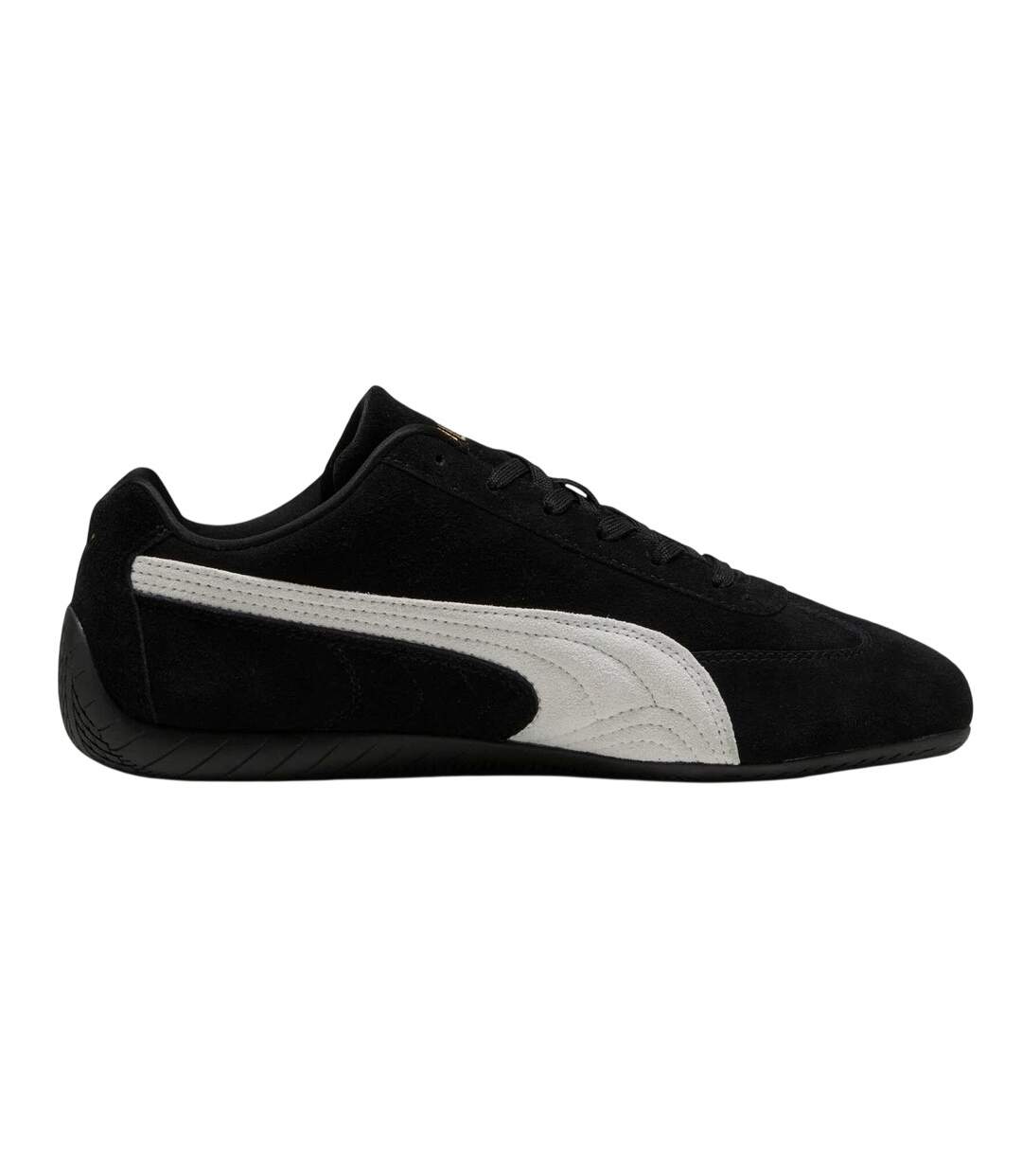 Mens Speedcat Cow Leather Trainers Black White Puma-1