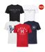 Pack Of 5  Mens Graphen T-shirt  Multicoloured Henleys-1