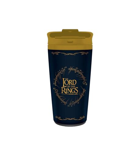 Lord Of The Rings - Mug de voyage THE RING (Bleu marine / Doré) (Taille unique) - UTPM7462