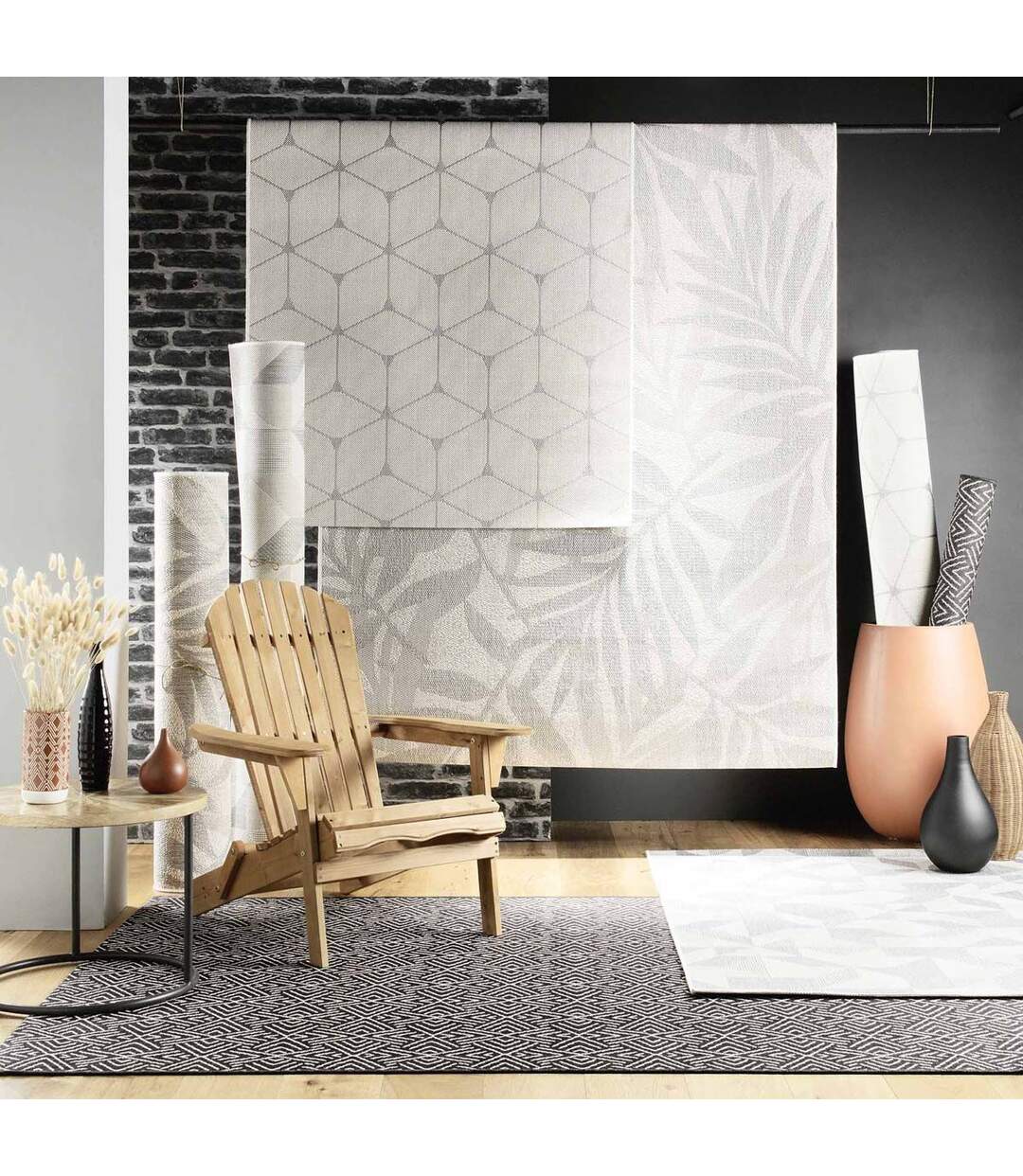 Tapis Tissé Déco Palmyre 120x170cm Naturel-3