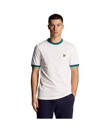 T-shirt homme blanc / vert de bleu Lyle & Scott Lyle & Scott