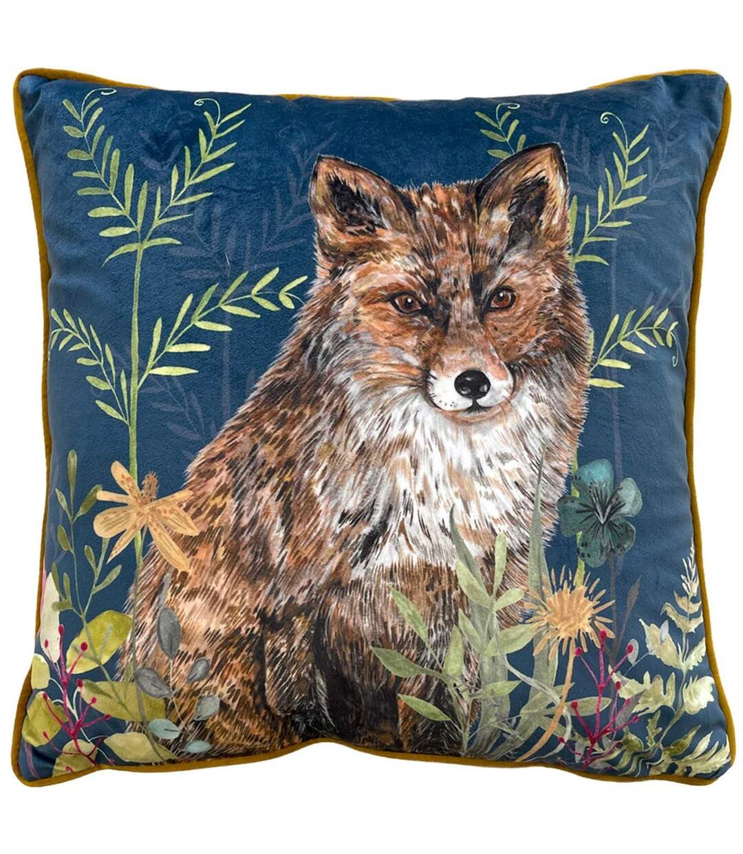 Willow fox cushion cover 43cm x 43cm midnight Wylder-1