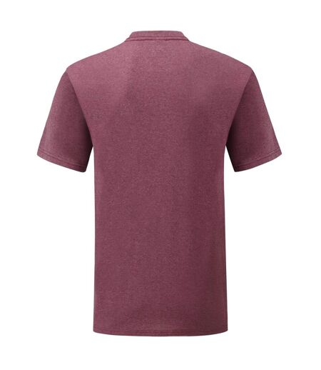 T-shirt Valueweight Adulte Bordeaux Chiné Fruit Of The Loom