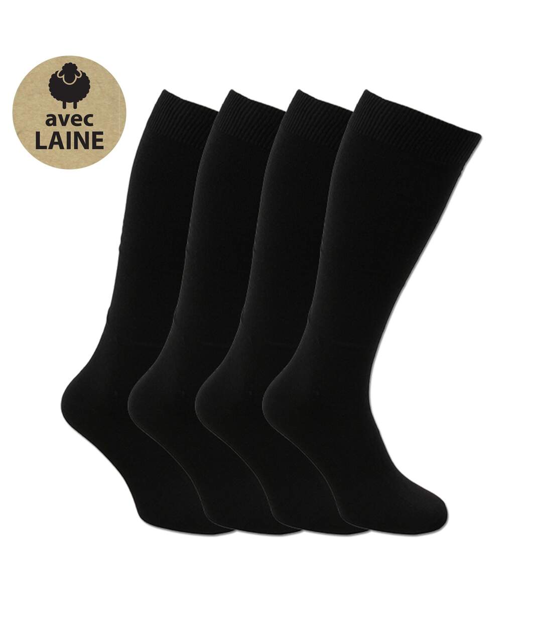 Chaussettes Hautes Homme Lot de 4