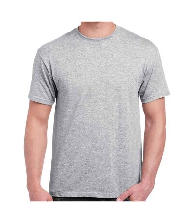 Mens heavy cotton t-shirt sports grey Gildan