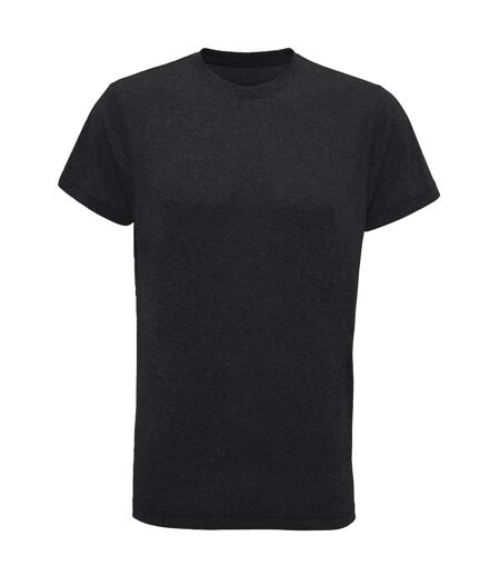 Tri Dri Mens Short Sleeve Lightweight Fitness T-Shirt (Burgundy/ Black Melange)